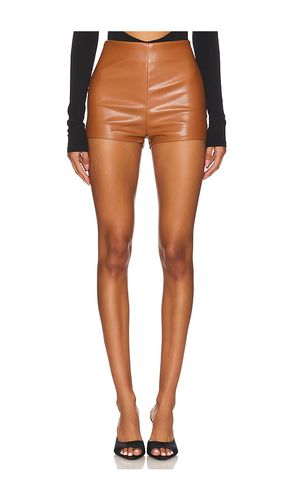 Faux leather shorts en color talla L en - Brown. Talla L (también en M) - Nookie - Modalova