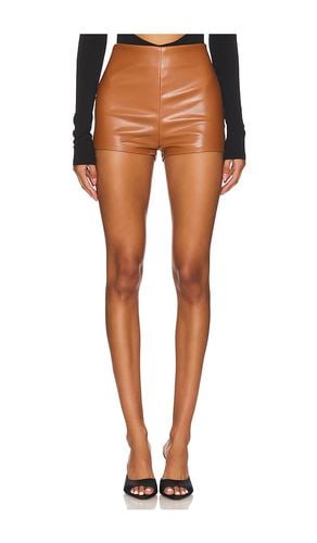 Faux leather shorts en color talla L en - Brown. Talla L (también en M, S) - Nookie - Modalova