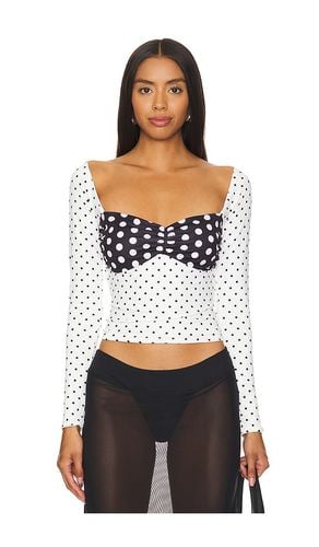 Top manga larga polka en color negro, blanco talla L en - Black,White. Talla L (también en M, S, XL, XS) - NIIHAI - Modalova