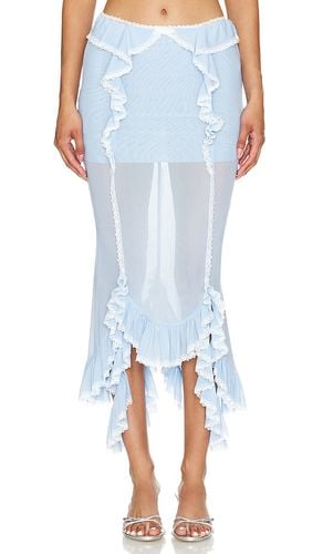 Lace Trim Ruffled Fishtail Skirt in . Size M, S, XS - Nodress - Modalova