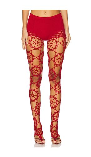 Floral crochet leggings en color talla M en - Red. Talla M (también en S) - nastyamasha - Modalova