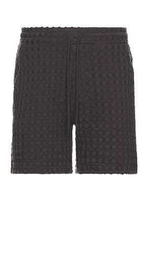 Porto waffle shorts en color negro talla L en - Black. Talla L (también en M, S) - OAS - Modalova