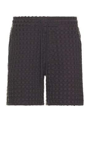 Porto waffle shorts en color negro talla L en - Black. Talla L (también en M, S, XL/1X) - OAS - Modalova
