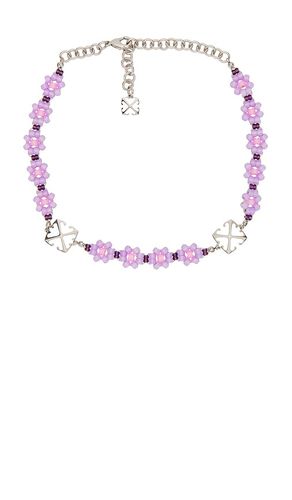 Flower Beads Choker in - OFF-WHITE - Modalova