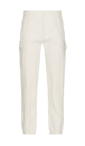 Stretch linen cargo jogger en color blanco talla 30 en - White. Talla 30 (también en 32, 34, 36) - onia - Modalova