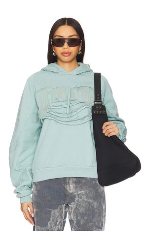 Sudadera distressed multiline en color cerceta talla L en - Teal. Talla L (también en M, S, XS) - Ottolinger - Modalova