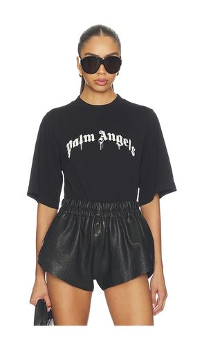 Curved Logo Boxy Tee in . Size L. Also in S, XS - Palm Angels - Modalova