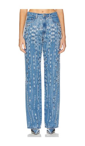 Hand-Beaded Straight Leg Jeans in . Size 2, 4, 6 - PatBO - Modalova