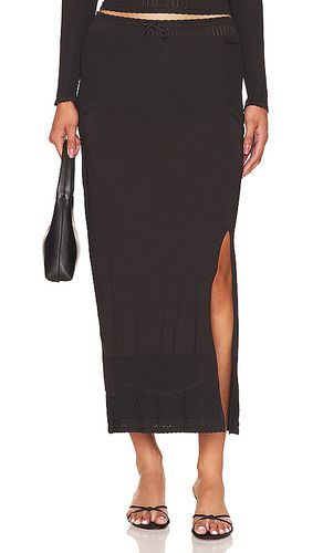 Falda maxi elsa en color negro talla L en - Black. Talla L (también en M, S, XL, XS) - Peachy Den - Modalova