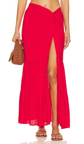 Falda midi valentina en color rojo talla L en - Red. Talla L (también en M, S, XL, XS) - PEIXOTO - Modalova