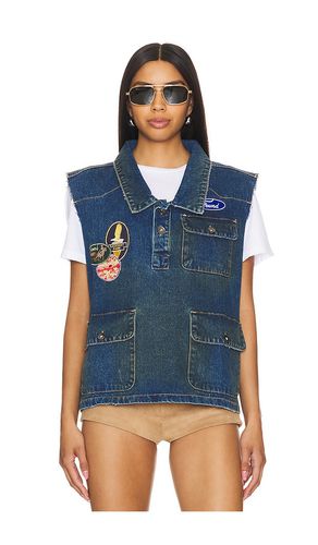 Patch Denim Vest in . Size S - Found - Modalova