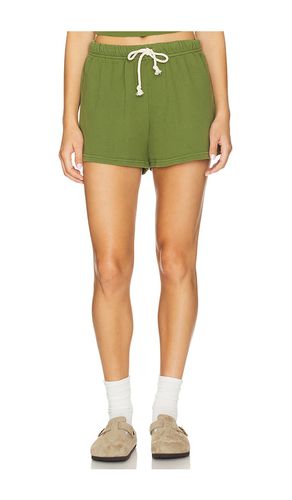 Shorts deportivos french terry en color verde oliva talla L en - Olive. Talla L (también en M, S, XL, XS) - perfectwhitetee - Modalova