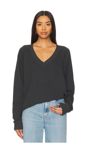 Fleece Long Sleeve V Neck Sweatshirt in . Taglia M, S, XS - perfectwhitetee - Modalova