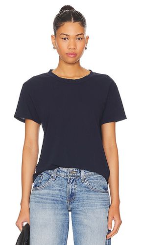 Camiseta cuello redondo cotton boxy en color talla S en - Navy. Talla S (también en XS) - perfectwhitetee - Modalova