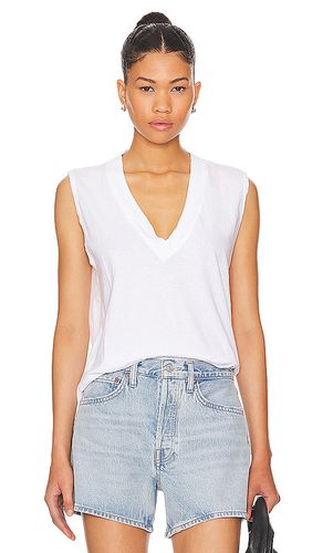Camiseta sin mangas con cuello en v cotton en color talla M en - White. Talla M (también en S, XS) - perfectwhitetee - Modalova