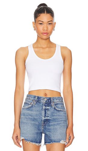 Cropped Cotton Ribbed Layering Tank in . Size L, S, XL - perfectwhitetee - Modalova