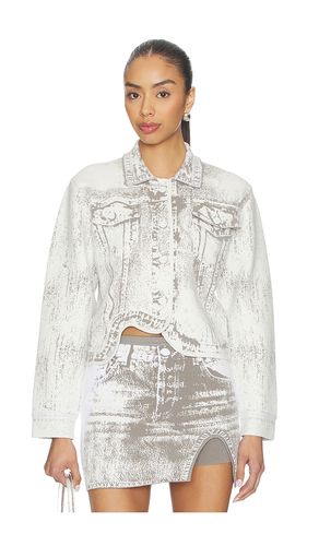 Hana Denim Print Oversized Jacket in ,. Size S. Also in XS - PH5 - Modalova