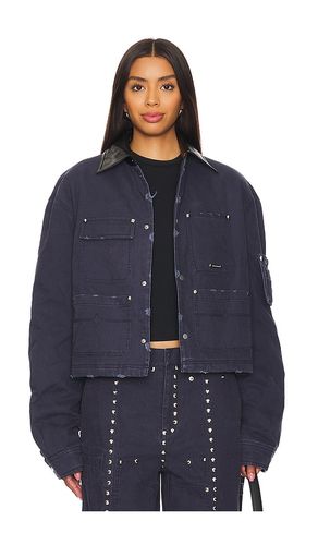 Washed Cotton Quilted Cropped Jacket in . Size M, S - PRIVATE POLICY - Modalova