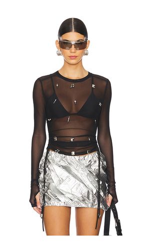 Silver Charm Mesh Top in . Taglia M, S, XS - PRIVATE POLICY - Modalova