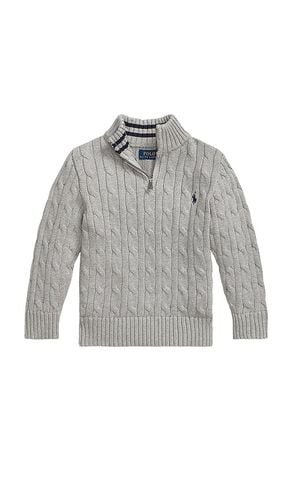 Kids Cable Knit Half-zip Sweater in . Taglia 3, 4, 5, 6 - Polo Ralph Lauren - Modalova