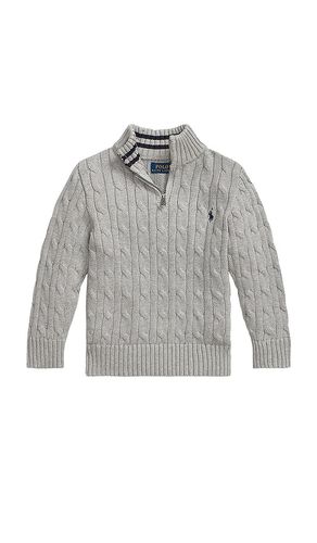 Kids Cable Knit Half-zip Sweater in . Taglia 4, 5 - Polo Ralph Lauren - Modalova