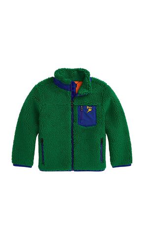 Sudadera polar con cremallera completa en color verde talla 2 en - Green. Talla 2 (también en 3, 4 - Polo Ralph Lauren - Modalova