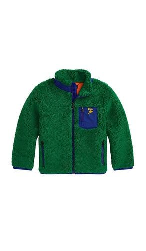 Sudadera polar con cremallera completa en color verde talla 2 en - Green. Talla 2 (también en 4, 5) - Polo Ralph Lauren - Modalova