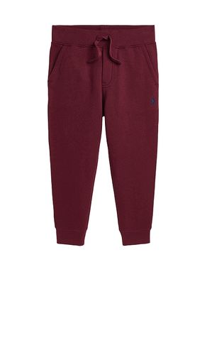 Jogger de tela polar. en color rojo talla 2 en - Red. Talla 2 (también en 3, 4, 5) - Polo Ralph Lauren - Modalova