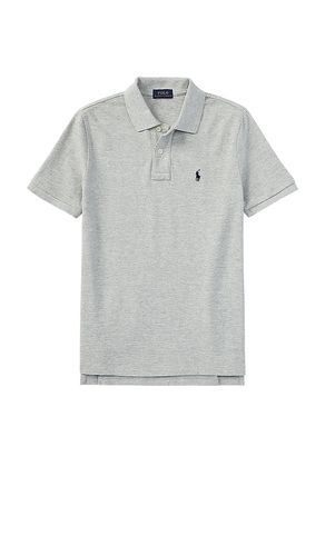 Kids short-sleeve basic mesh polo en color gris talla 3 en - Grey. Talla 3 (también en 4, 5, 6) - Polo Ralph Lauren - Modalova