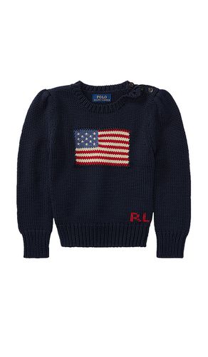 Jersey cuello redondo flag en color azul marino talla 3 en - Navy. Talla 3 (también en 4, 5) - Polo Ralph Lauren - Modalova