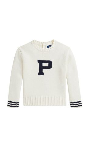 Kids P Crewneck Sweater in . Taglia 3, 4, 5, 6 - Polo Ralph Lauren - Modalova