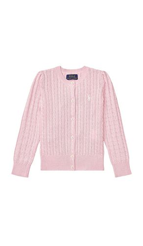 Cárdigan cable-knit en color rosado talla 5 en - Pink. Talla 5 (también en 6) - Polo Ralph Lauren - Modalova