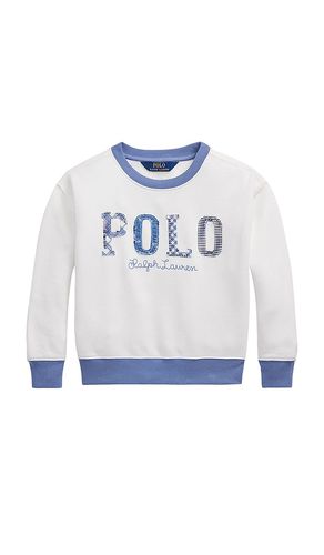 Sudadera polo logo bubble en color blanco talla 2 en - White. Talla 2 (también en 3, 4, 5, 6) - Polo Ralph Lauren - Modalova