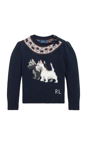 Jersey dog yoke en color talla 2 en - Navy. Talla 2 (también en 3, 4, 5, 6) - Polo Ralph Lauren - Modalova