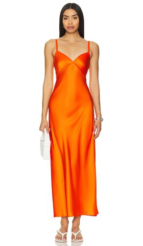 Vestido tipo lencería largo medio addison en color naranja talla 10 en - Orange. Talla 10 (ta - Polo Ralph Lauren - Modalova