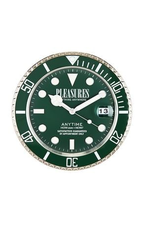 Pleasures Anytime Clock in Green - Pleasures - Modalova