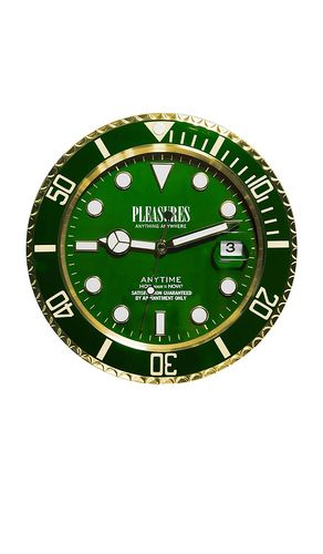 Pleasures Anytime Clock in Green - Pleasures - Modalova