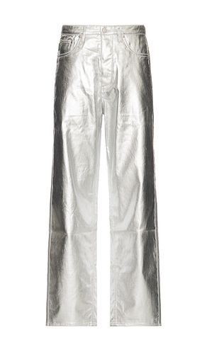 Latex formula baggy jeans en color metálico talla 30 en - Metallic Silver. Talla 30 (también en 28, 32, 34) - Pleasures - Modalova