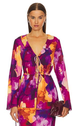 Watercolor ruffle blouse en color fucsia talla M en - Fuchsia. Talla M (también en S, XS) - Plush - Modalova