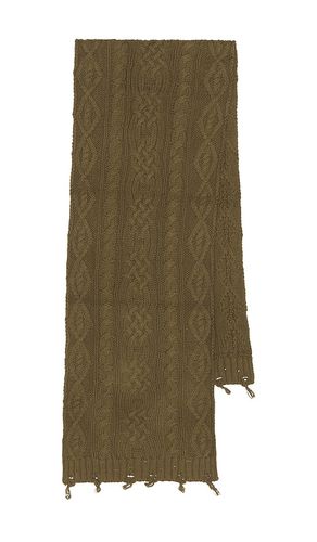 Distressed Cable Knit Scarf in - Found - Modalova