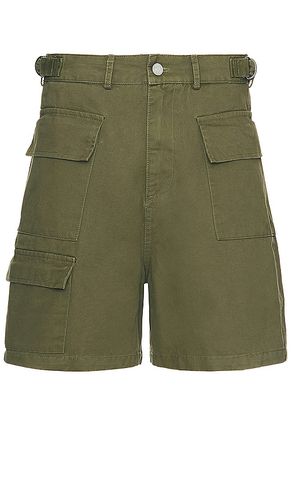 Twill cargo shorts en color verde oliva talla L en - Olive. Talla L (también en M, S, XL) - Found - Modalova