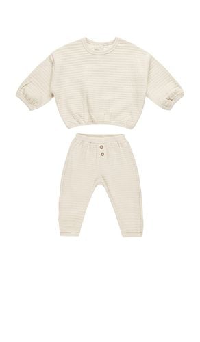 Kids Textured Sweat Set in . Taglia 18-24M, 2-3yr - QUINCY MAE - Modalova