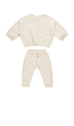 Conjunto de sudadera con textura en color neutral talla 12-18M en - Neutral. Talla 12-18M (también en 18-24M, 2-3yr) - QUINCY MAE - Modalova