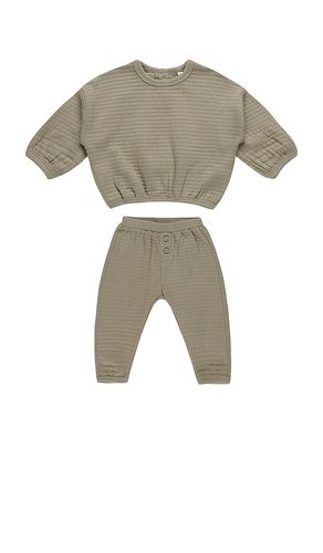 Conjunto de sudadera con textura en color talla 12-18M en - Olive. Talla 12-18M (también en 18-24M, 2-3y - QUINCY MAE - Modalova