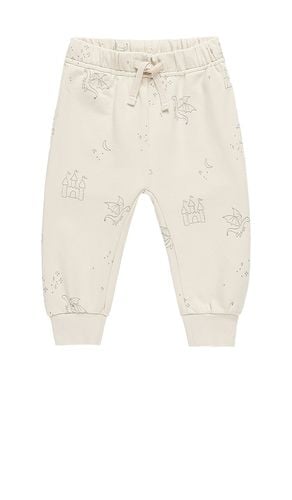 Pantalón de chándal relajado en color crema talla 18-24M en - Cream. Talla 18-24M (también en 4-5yr) - QUINCY MAE - Modalova