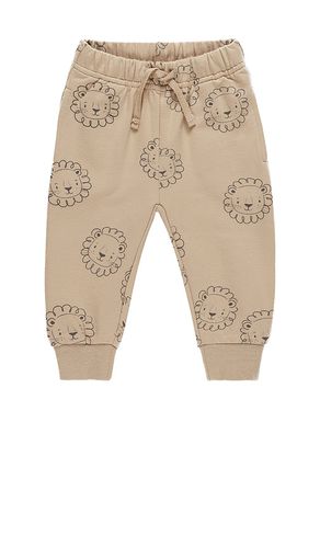 Pantalón deportivo relajado de polar en color bronce talla 2-3yr en - Tan. Talla 2-3yr (también en 4-5yr) - QUINCY MAE - Modalova