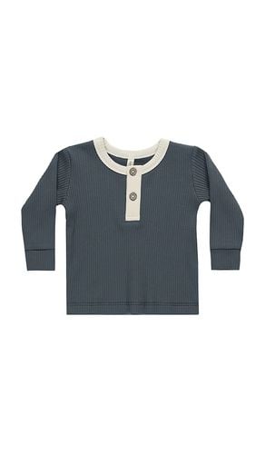 Kids Ribbed Henley in . Size 18-24M, 2-3yr, 4-5yr - QUINCY MAE - Modalova