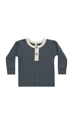 Henley acanalado en color azul talla 18-24M en Índigo - Blue. Talla 18-24M (también en 2-3yr, 4-5yr) - QUINCY MAE - Modalova