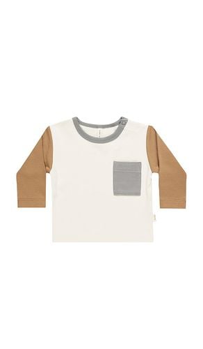 Kids Long Sleeve Pocket Tee in . Size 4-5yr - QUINCY MAE - Modalova