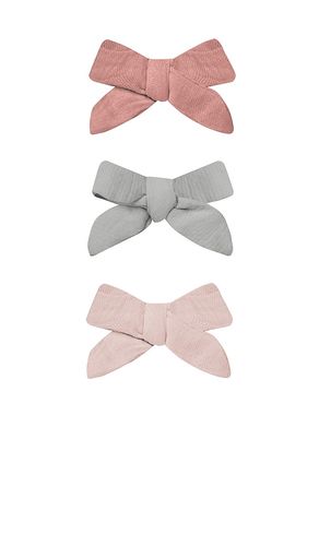 Kids Bow With Clip Set Of 3 in - QUINCY MAE - Modalova